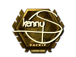 Klistermärke | kennyS (Guld) | London 2018