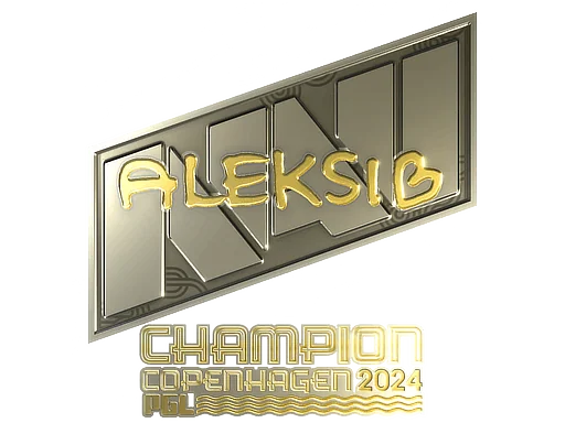 Naklejka | Aleksib (złota, mistrz) | Kopenhaga 2024