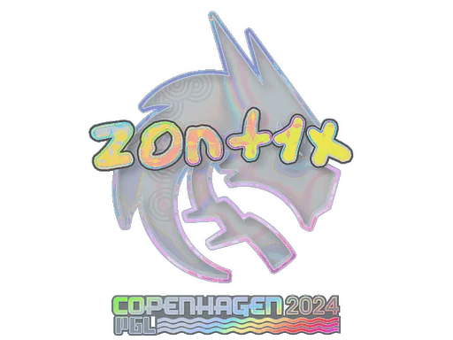 Pegatina | zont1x (holográfica) | Copenhague 2024