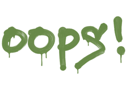 Sealed Graffiti | Oops (Battle Green)