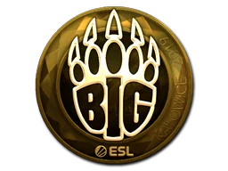Adesivo | BIG (Dourado) | Katowice 2019