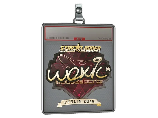Placa de Adesivo | woxic (Dourado) | Berlim 2019