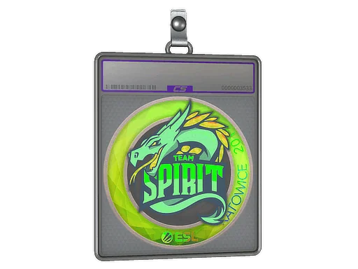 Pokrowiec na naklejkę | Team Spirit (holograficzna) | Katowice 2019