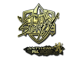 Pegatina | shalfey (dorada) | Amberes 2022