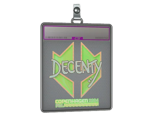 Placa de pegatinas | decenty (holográfica) | Copenhague 2024