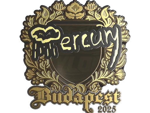 印花 | Mercury（金色）| 2025年布达佩斯锦标赛