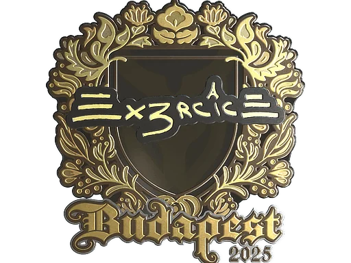 Adesivo | Ex3rcice (Dourado) | Budapeste 2025