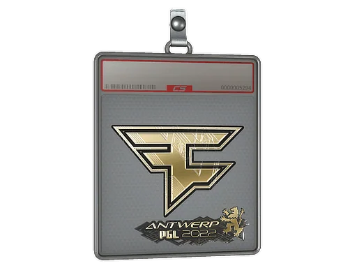 Placa de pegatinas | FaZe Clan (dorada) | Amberes 2022