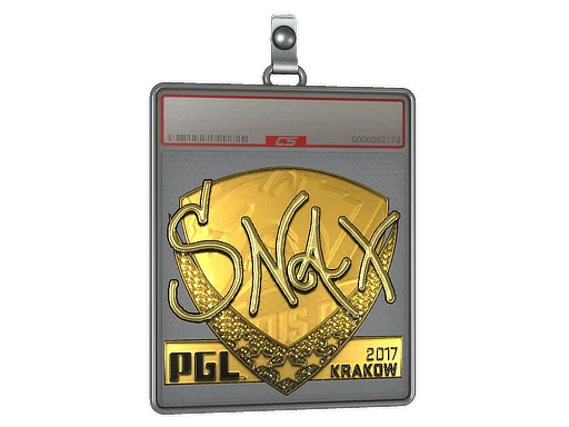 Klistermärkesfodral | Snax (Guld) | Krakow 2017