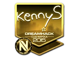 Aufkleber | kennyS (Gold) | Klausenburg 2015