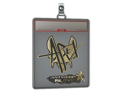 Sticker Slab | apEX (Gold) | Antwerp 2022
