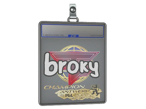 Placa de Adesivo | broky | Campeões do Antuérpia 2022