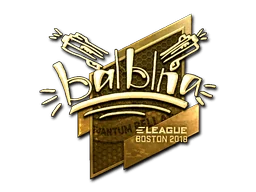 Naklejka | balblna (złota) | Boston 2018