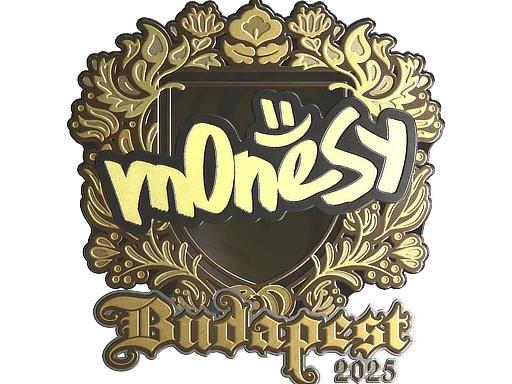 Adesivo | m0NESY (Dourado) | Budapeste 2025