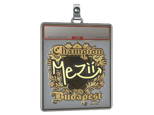 Aufkleberhülle | mezii (Gold, Meister) | Budapest 2025