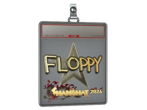Aufkleberhülle | floppy (Gold) | Shanghai 2024