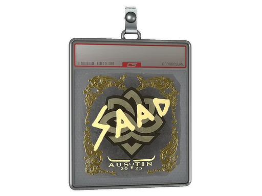 Sticker Slab | saadzin (Gold) | Austin 2025