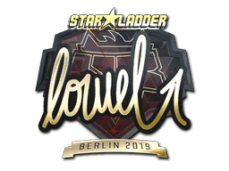 Aufkleber | loWel (Gold) | Berlin 2019
