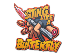 Aufkleber | Scharf wie ein Butterfly