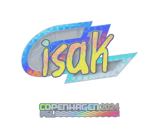 Naklejka | isak (holograficzna) | Kopenhaga 2024