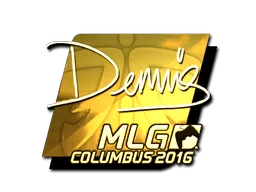 Sticker | dennis (Gold) | MLG Columbus 2016