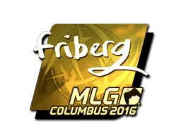 Pegatina | friberg (dorada) | MLG Columbus 2016