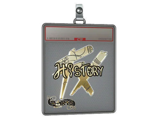Placa de Adesivo | History (Dourado) | Paris 2023