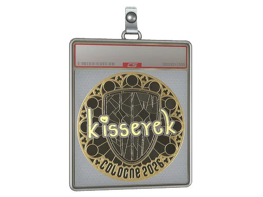 Placa de pegatinas | kisserek (dorada) | Colonia 2026