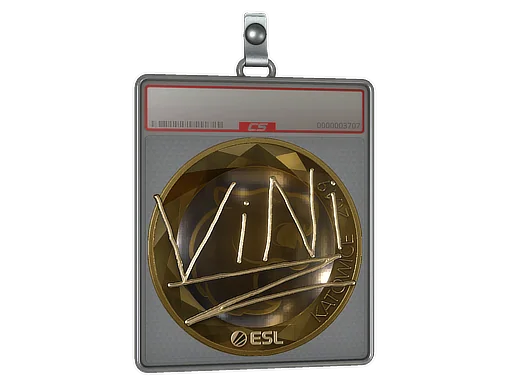 Placa de Adesivo | VINI (Dourado) | Katowice 2019