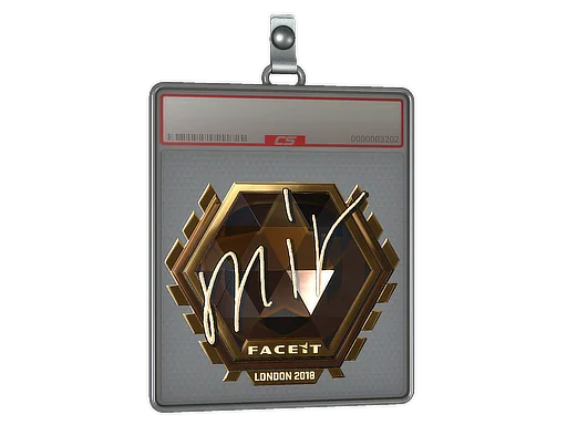 Klistermärkesfodral | mir (Guld) | London 2018