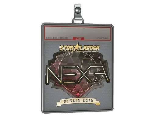 Placa de pegatinas | nexa (dorada) | Berlín 2019