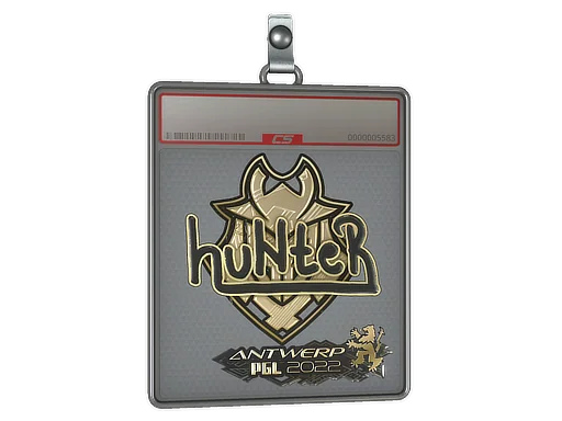 Sticker Slab | huNter (Gold) | Antwerp 2022