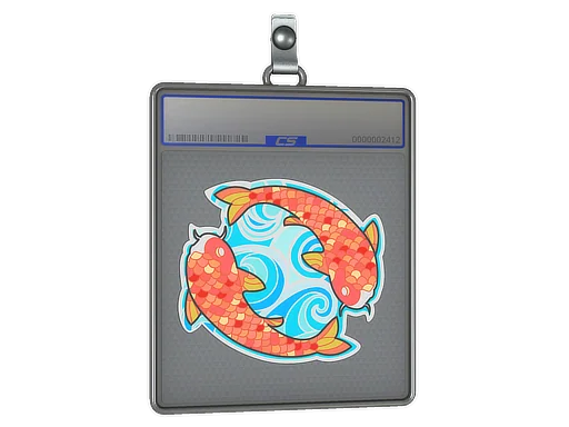 Sticker Slab | Twin Koi