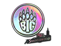 Pegatina | BIG (holográfica) | Estocolmo 2021
