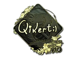 Naklejka | qikert (złota) | Rio 2022