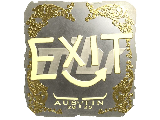 印花 | exit(金色)| 2025年奥斯汀锦标赛