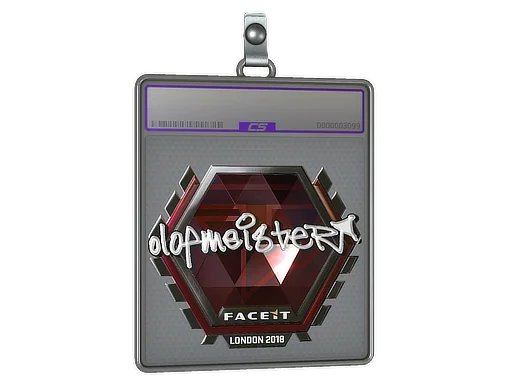 Placa de pegatinas | olofmeister (reflectante) | Londres 2018