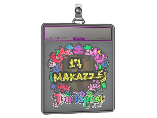 Pokrowiec na naklejkę | makazze (holograficzna) | Budapeszt 2025