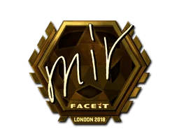 Pegatina | mir (dorada) | Londres 2018