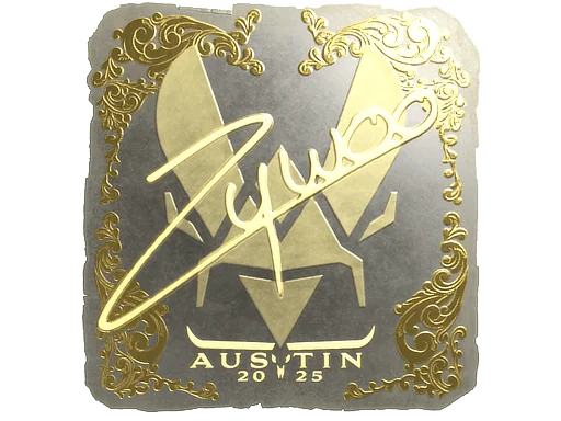 Adesivo | ZywOo (Dourado) | Austin 2025