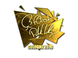 Klistermärke | f0rest (Guld) | Cologne 2016