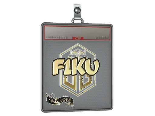 Placa de pegatinas | F1KU (dorada) | París 2023