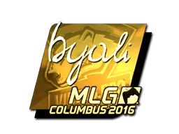 Klistermärke | byali (Guld) | MLG Columbus 2016