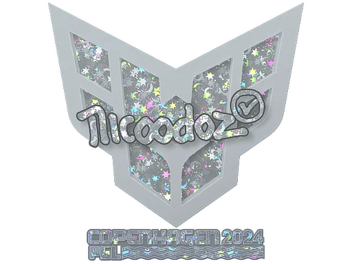 Naklejka | nicoodoz (brokatowa) | Kopenhaga 2024