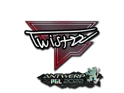 Klistermärke | Twistzz (glitter) | Antwerp 2022