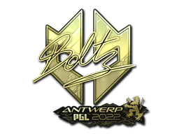 Klistermärke | boltz (Guld) | Antwerp 2022