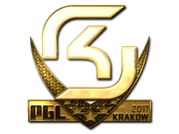 Pegatina | SK Gaming (dorada) | Cracovia 2017