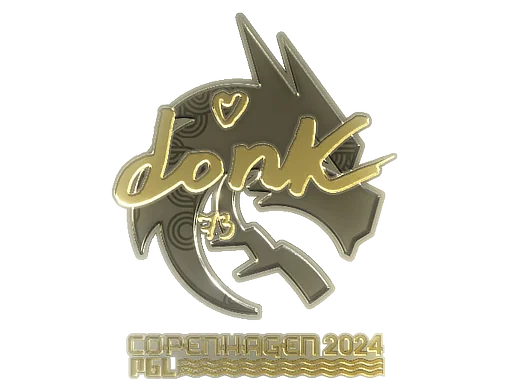 Aufkleber | donk (Gold) | Kopenhagen 2024
