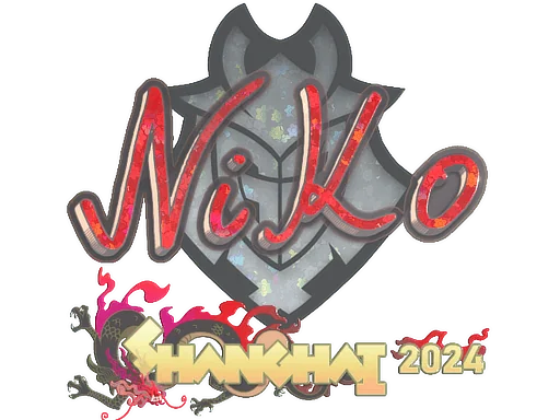 Naklejka | NiKo (brokatowa) | Szanghaj 2024