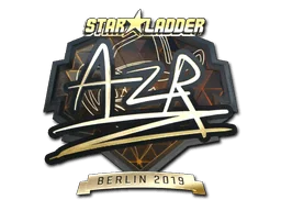 Aufkleber | AZR (Gold) | Berlin 2019